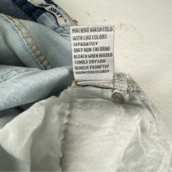 Blue Savvy Denim Y2K Womens Two Tone Blue Hi Rise Jeans Size 5/27 - Picture 12 of 12
